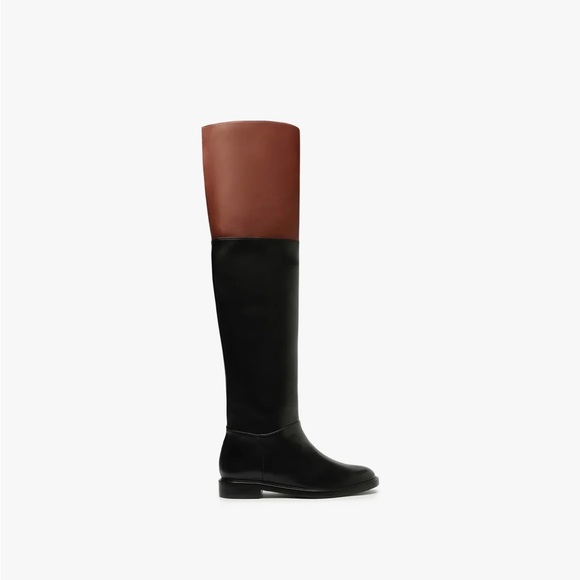 SCHUTZ Shoes - Schutz OTK BOOTS  EXTRA-WIDE calves Two-Tone Over-the-Knee Boots